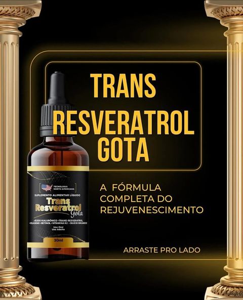 Trans Resveratrol Gotas - Compre 2 Leve 3 + Frete Grátis